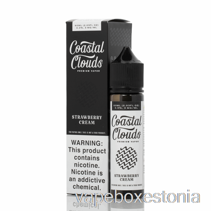 Vape Box Estonia Maasikakreem - Rannikupilved Co. - 60 Ml 6 Mg